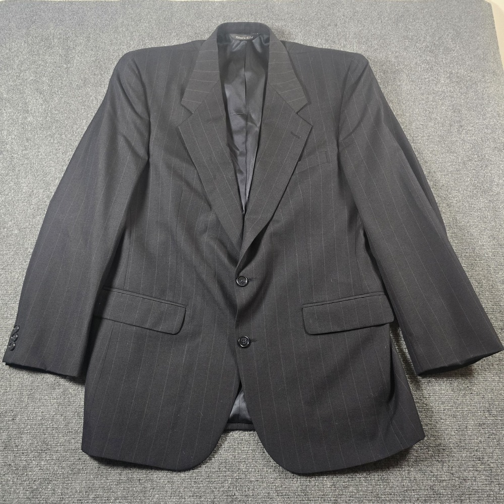 VTG Christian Dior Monsieur Rothschild USA Wool Pinstripe Blazer Union Mens 42R